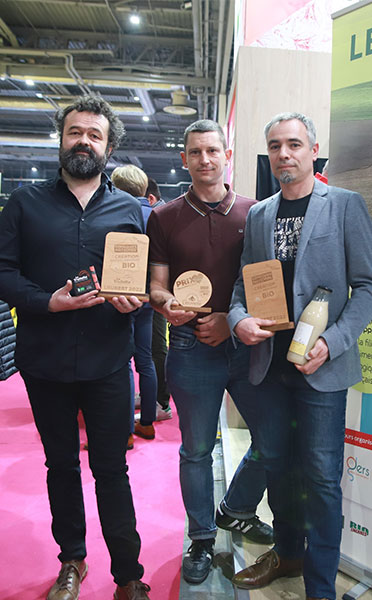 Lauréats 2022 au Salon de l'Agriculture 2023 : François Isambert (1er prix, La Truitelle),
Nicolas Estrade (2nd prix, Granolets), 
Candelon (Prix Coup de coeur Etudiants, L’Etuverie),